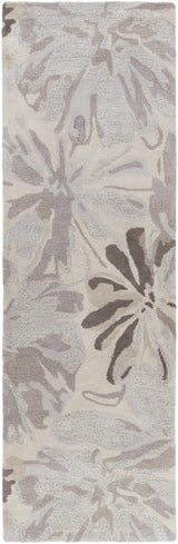 Ilfeld Athena Gray Floral Wool Rug - Ornate Home