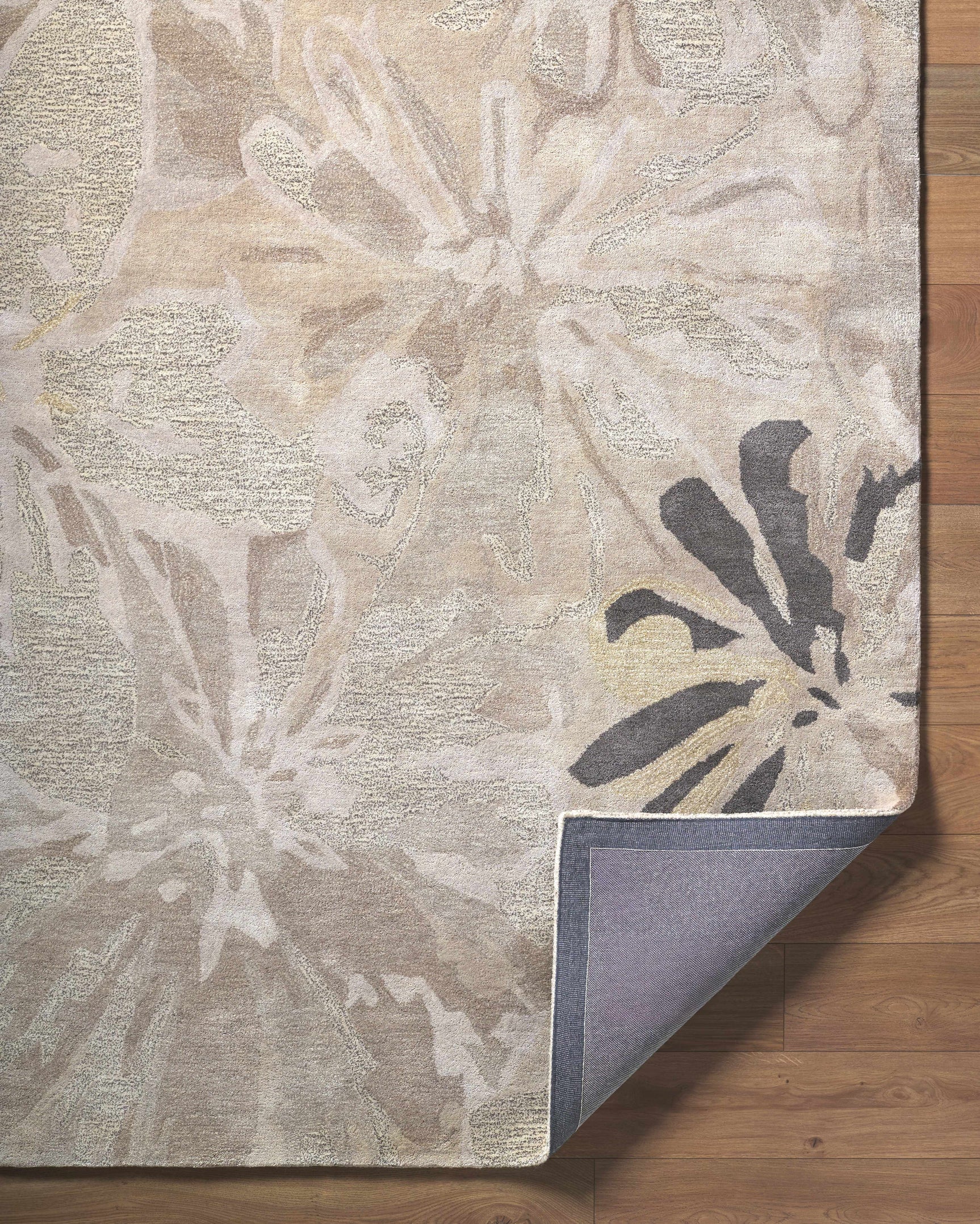 Ilfeld Athena Gray Floral Wool Rug - Ornate Home