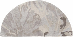 Ilfeld Athena Gray Floral Wool Rug - Ornate Home