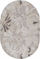 Ilfeld Athena Gray Floral Wool Rug - Ornate Home