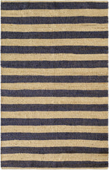 Ilkay Beige & Black Jute Area Rug - Clearance - Ornate Home