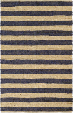 Ilkay Beige & Black Jute Area Rug - Clearance - Ornate Home