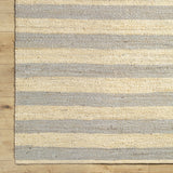 Ilkay Block Stripe Jute Rug - Ornate Home