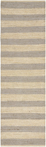 Ilkay Block Stripe Jute Rug - Ornate Home