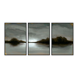 Illuminate Blue Painting 72x36 by Buddy Whitlock (Set of 3) - Ornate Home