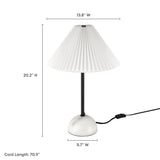 Illusion Black Marble Dome Table Lamp - Ornate Home
