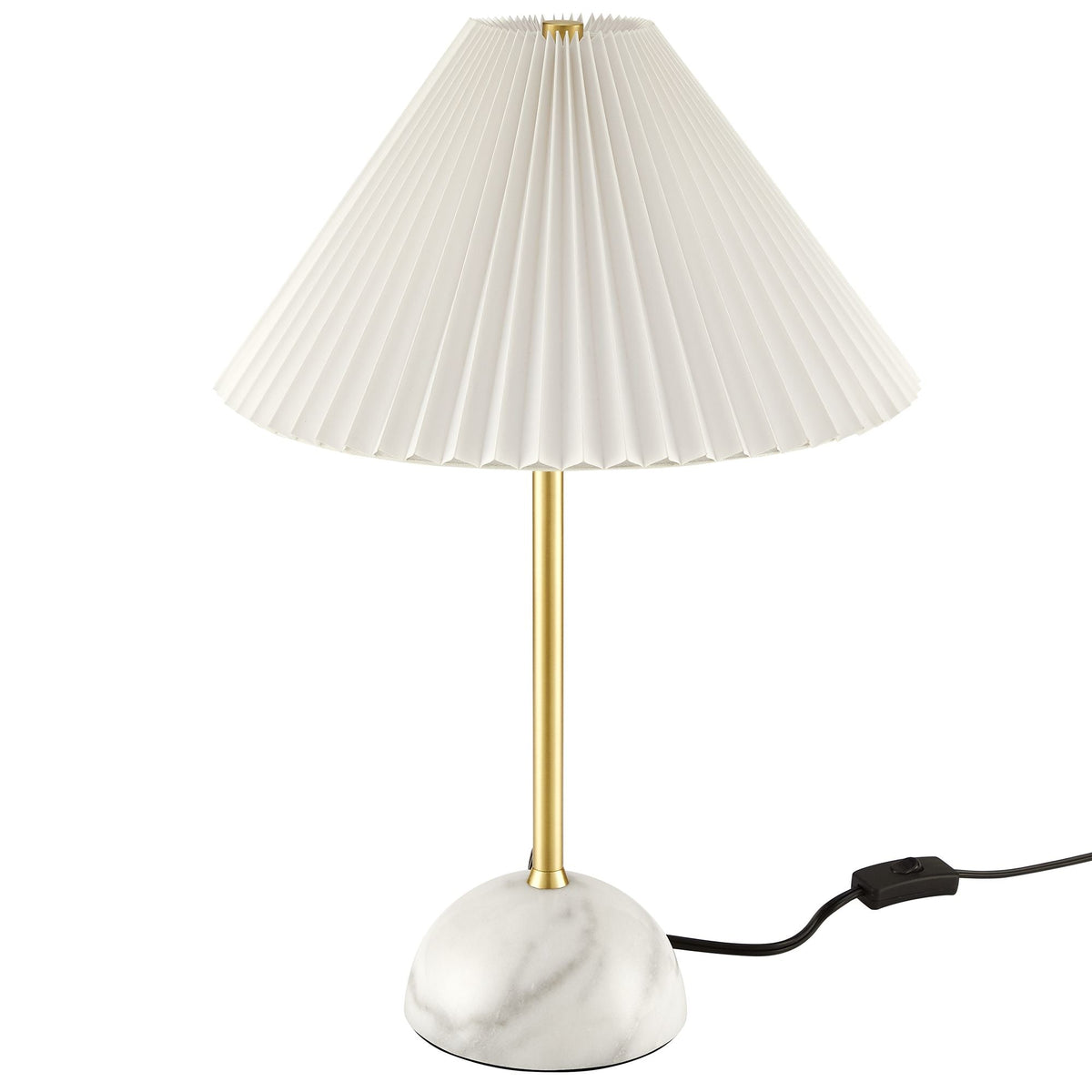 Illusion Brass Marble Dome Table Lamp - Ornate Home