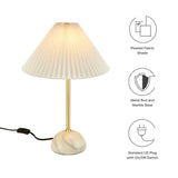 Illusion Brass Marble Dome Table Lamp - Ornate Home