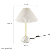 Illusion Brass Marble Dome Table Lamp - Ornate Home