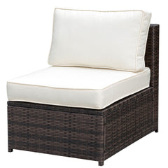 Ilona Brown/Beige L-Sectional & Coffee Table & End Table - Ornate Home