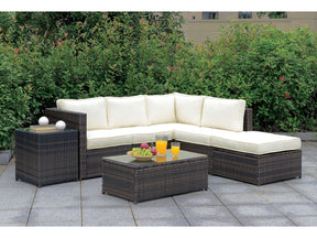 Ilona Brown/Beige Outdoor Seating Sets - Ornate Home