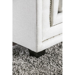 Ilse Off-White/Blue Loveseat - Ornate Home