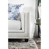 Ilse Off-White/Blue Loveseat - Ornate Home