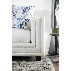 Ilse Off-White/Blue Sofa - Ornate Home