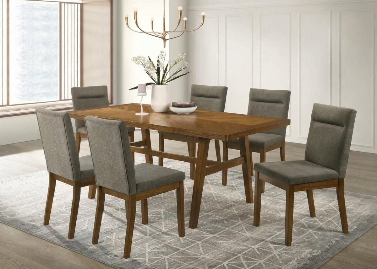 Linus Brown/Gray Dining Set