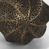 Imani Antiqued Gold Large Sculptural Textured Metal Decorative Orb Object