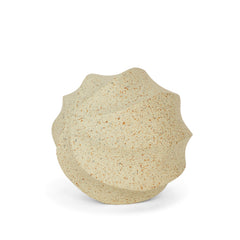 Imani Beige Small Sculptural Textured Metal Decorative Orb Object
