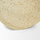 Imani Beige Small Sculptural Textured Metal Decorative Orb Object