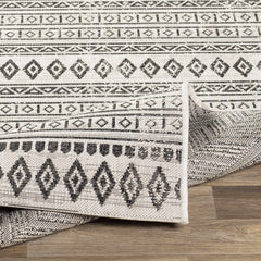 Imboden Black&White Outdoor Rug - Ornate Home