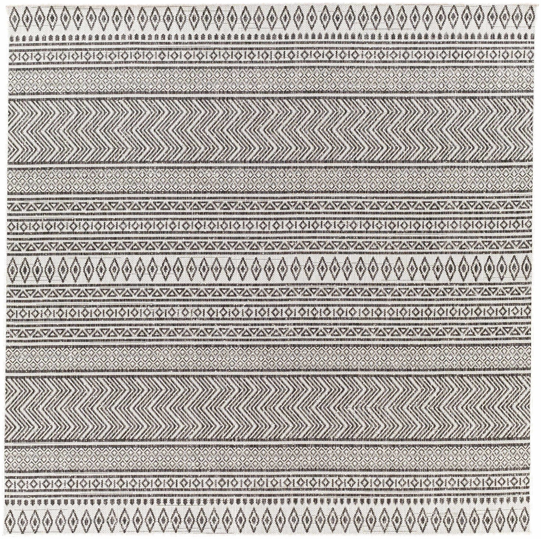 Imboden Black&White Outdoor Rug - Ornate Home
