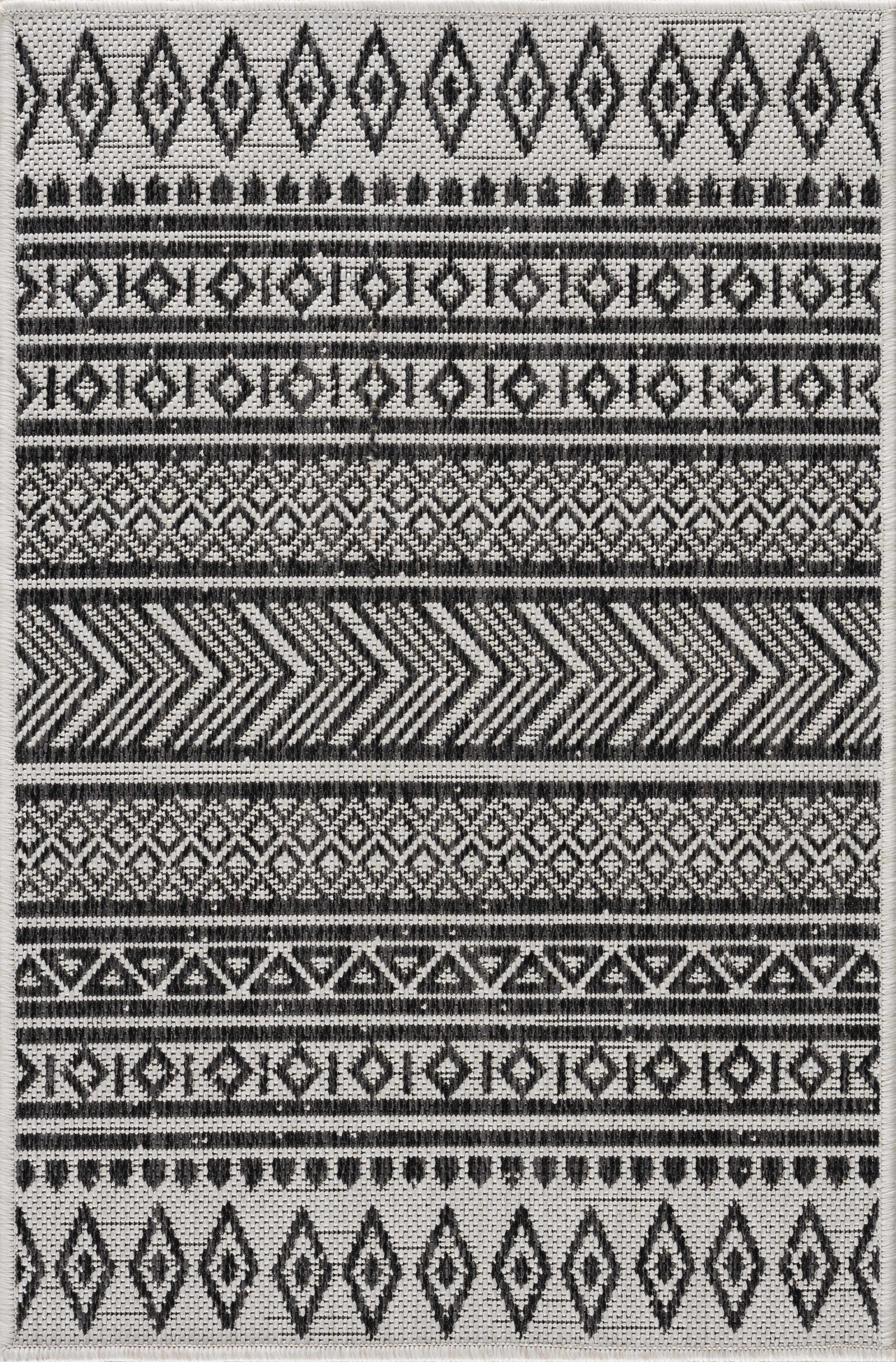Imboden Black&White Outdoor Rug - Ornate Home