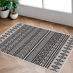Imboden Black&White Outdoor Rug - Ornate Home
