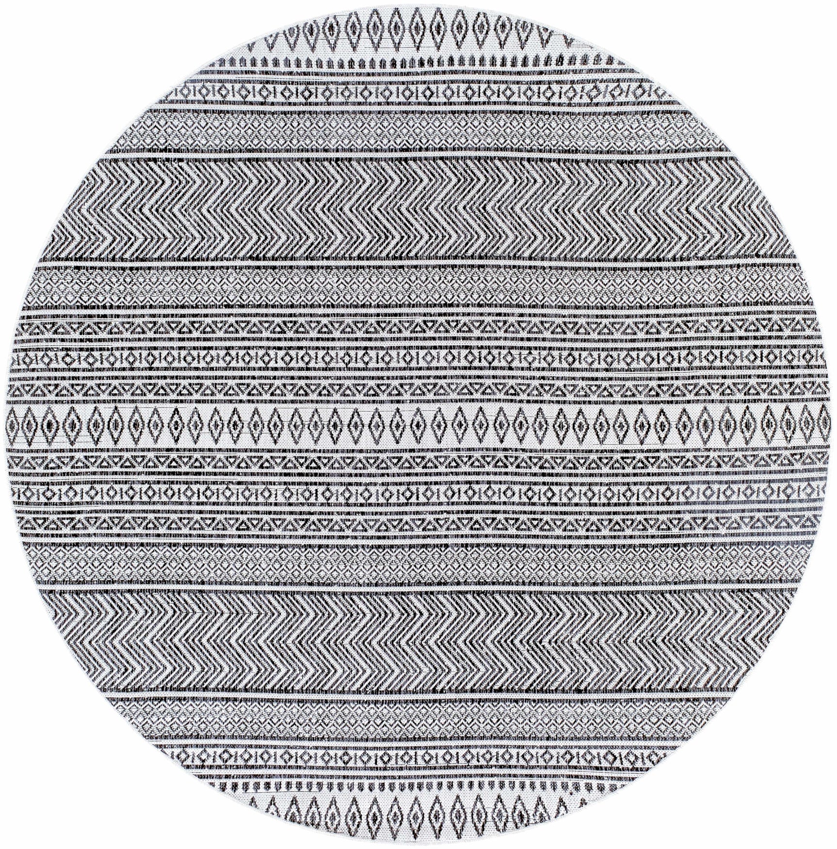 Imboden Black&White Outdoor Rug - Ornate Home