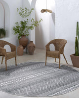 Imboden Black&White Outdoor Rug - Ornate Home