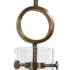 Imbuto Brass Funnel Glass 1 Light Pendant - Ornate Home