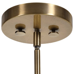 Imbuto Brass Funnel Glass 1 Light Pendant - Ornate Home
