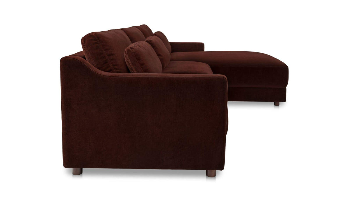 Imogen Bordeaux Right Sectional - Ornate Home