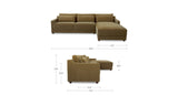 Imogen Olive Right Sectional - Ornate Home