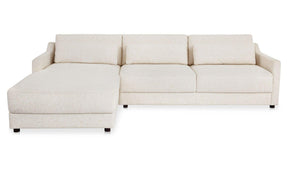 Imogen Textured Oat Left Sectional - Ornate Home