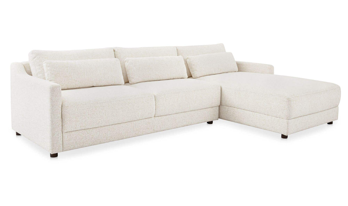 Imogen Textured Oat Right Sectional - Ornate Home