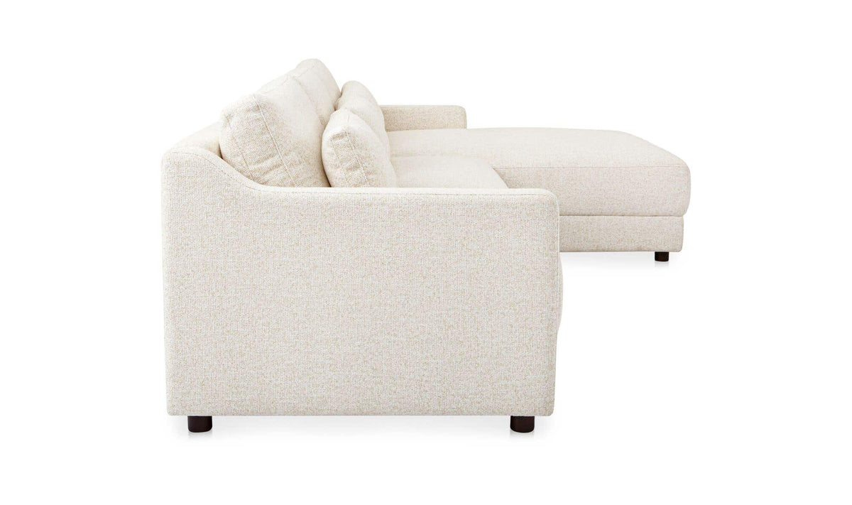 Imogen Textured Oat Right Sectional - Ornate Home