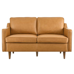 Impart Tan Genuine Leather Loveseat - Ornate Home