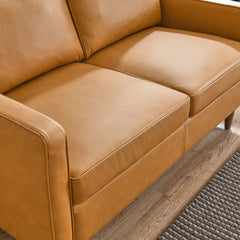 Impart Tan Genuine Leather Loveseat - Ornate Home