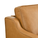 Impart Tan Genuine Leather Sofa - Ornate Home