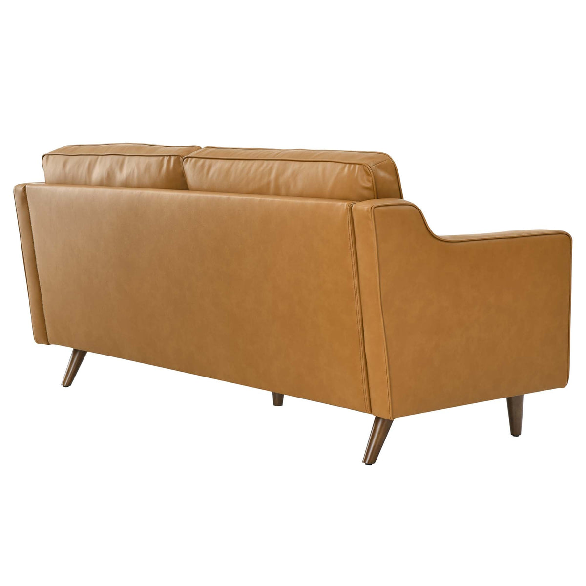Impart Tan Genuine Leather Sofa - Ornate Home
