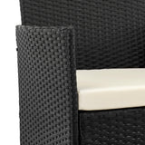 Imperia Patio 2-Person Seating Group with End Table with Cream Cushions - Ornate Home