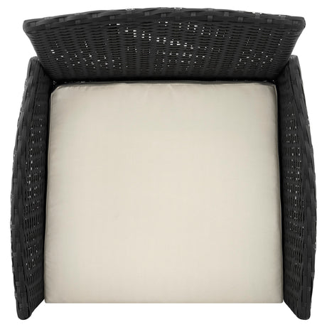 Imperia Patio 2-Person Seating Group with End Table with Cream Cushions - Ornate Home