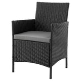 Imperia Patio 2-Person Seating Group with End Table with Grey Cushions - Ornate Home