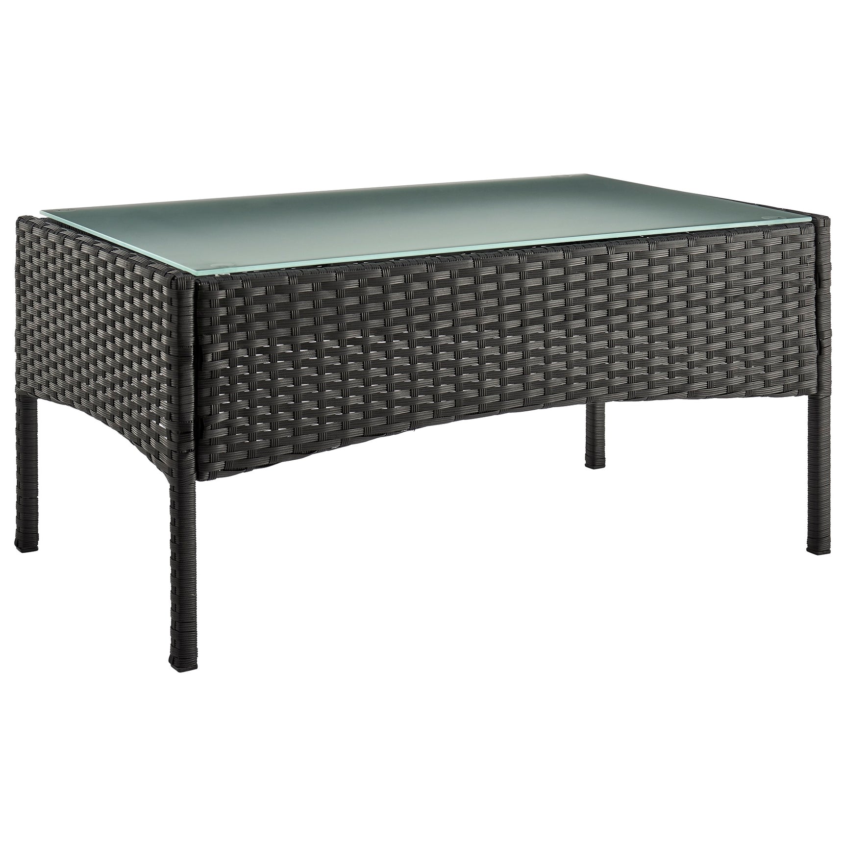 Imperia Patio 4-Person Conversation Set with Coffee Table with Cream Cushions - Ornate Home