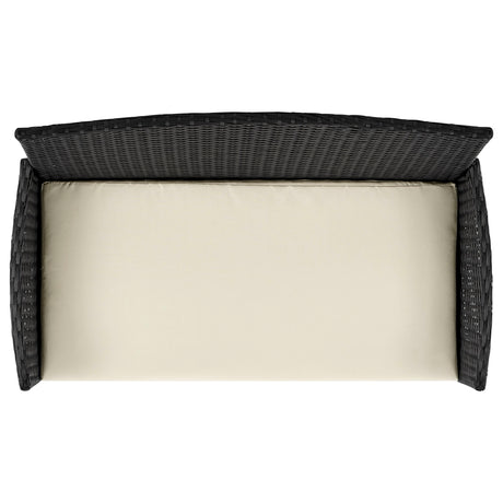 Imperia Patio 4-Person Conversation Set with Coffee Table with Cream Cushions - Ornate Home