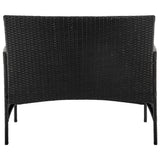 Imperia Patio 4-Person Conversation Set with Coffee Table with Grey Cushions - Ornate Home