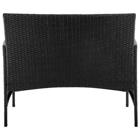 Imperia Patio 4-Person Conversation Set with Coffee Table with Grey Cushions - Ornate Home