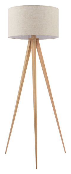 Imperial Beige & Natural Floor Lamp - Ornate Home