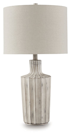 Imre Distressed Brown Poly Table Lamp - Ornate Home