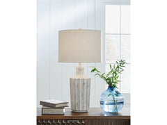 Imre Distressed Brown Poly Table Lamp - Ornate Home