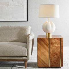 In Bloom White Table Lamp - Ornate Home